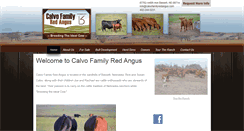 Desktop Screenshot of calvofamilyredangus.com