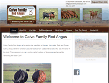 Tablet Screenshot of calvofamilyredangus.com